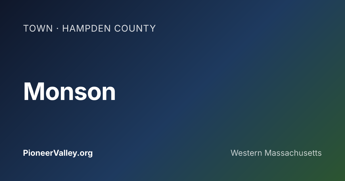 Colby Monson Monson · Pioneer Valley
